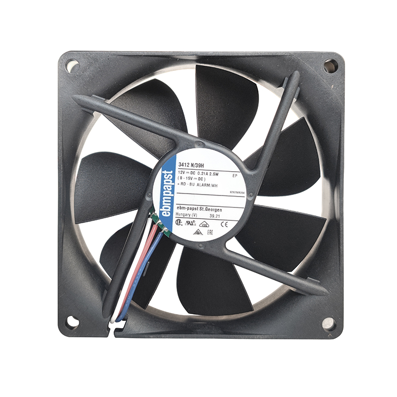 3412N/39H | ebm-papst 12V 2.5W DC Axial Fan for Electronics Cooling