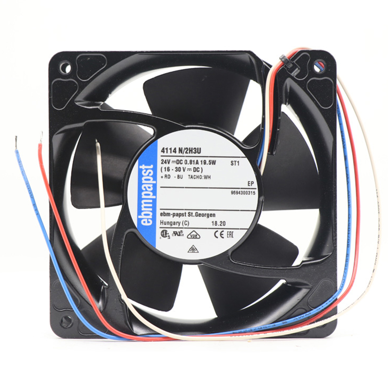 4114N/2H3U | ebm-papst 24V 19.5W DC Axial Fan for Electronics Cooling