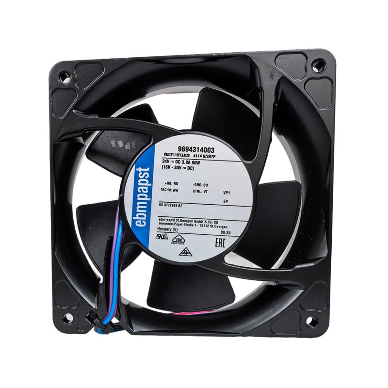 4114N/2H7P | ebm-papst 24V 90W DC Axial Fan for Electronics Cooling
