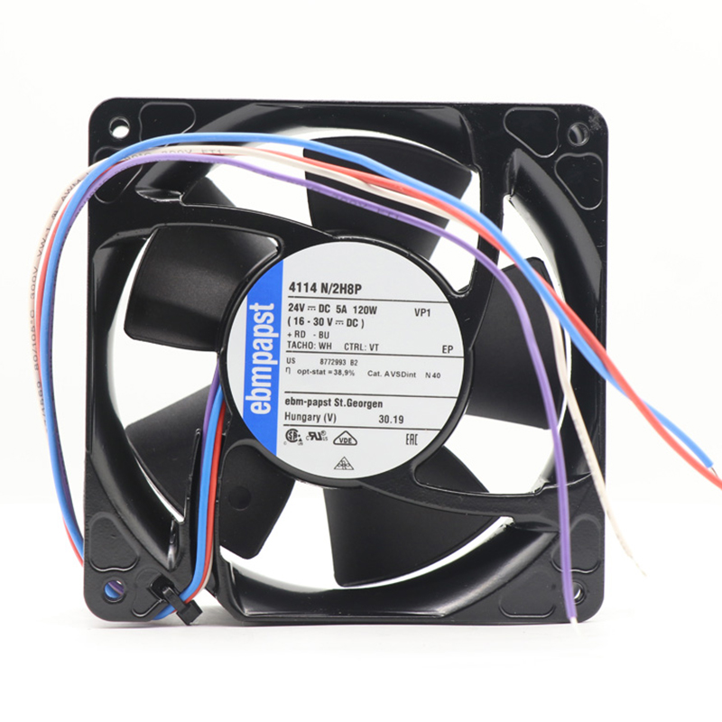 4114N/2H8P | ebm-papst 24V 120W DC Axial Fan for Electronics Cooling