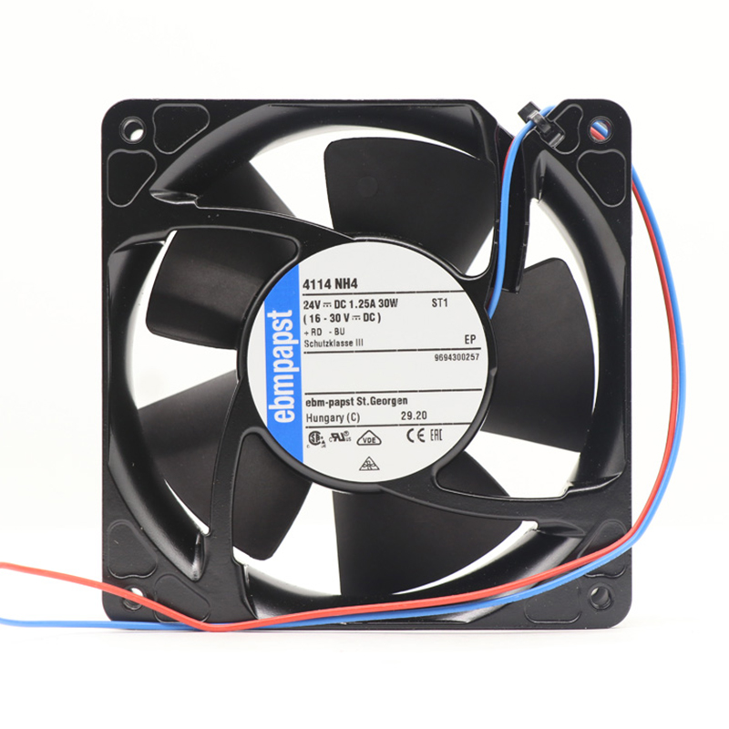 4114NH4 | ebm-papst 24V 30W DC Axial Fan for Electronics Cooling