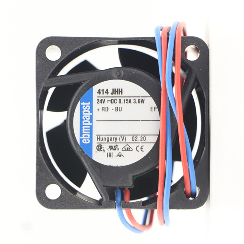 414JHH | ebm-papst 24V 3.6W DC Axial Fan for Electronics Cooling