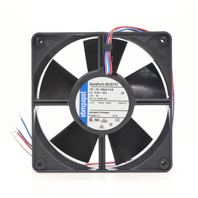 4312/17T | ebm-papst 12V 5W DC Axial Fan for Electronics Cooling