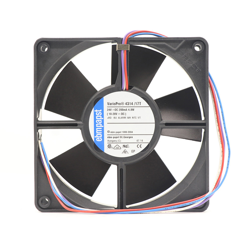 4314/17T | ebm-papst 24V 4.8W DC Axial Fan for Electronics Cooling