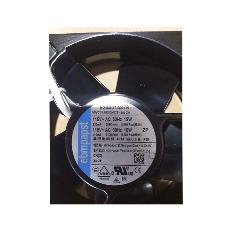4606ZH | ebm-papst 115V 18W AC Axial Fan for Electronics Cooling