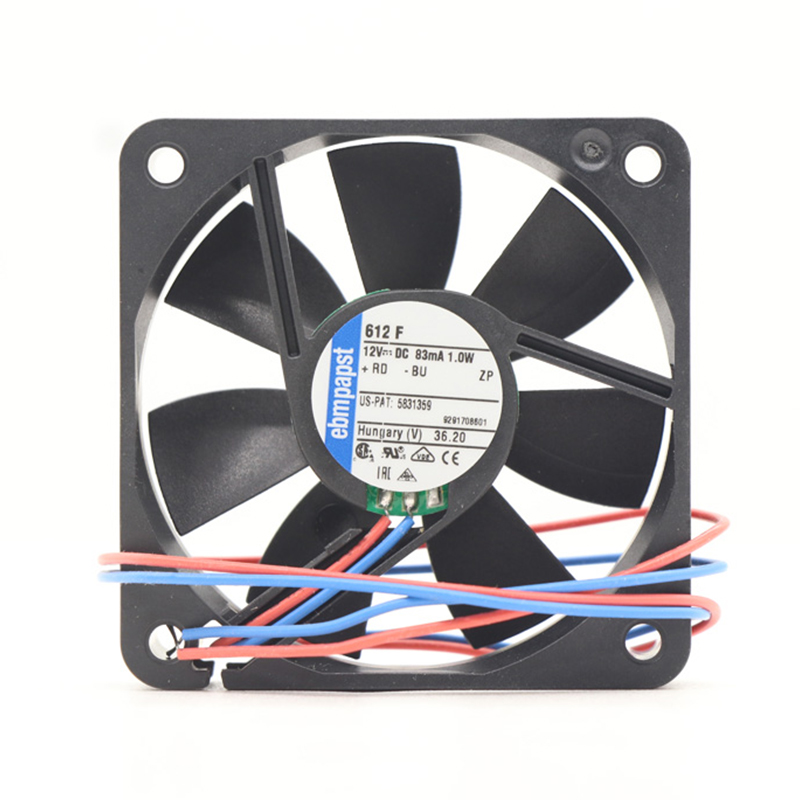 612F | ebm-papst 12V 1W DC Axial Fan for Electronics Cooling