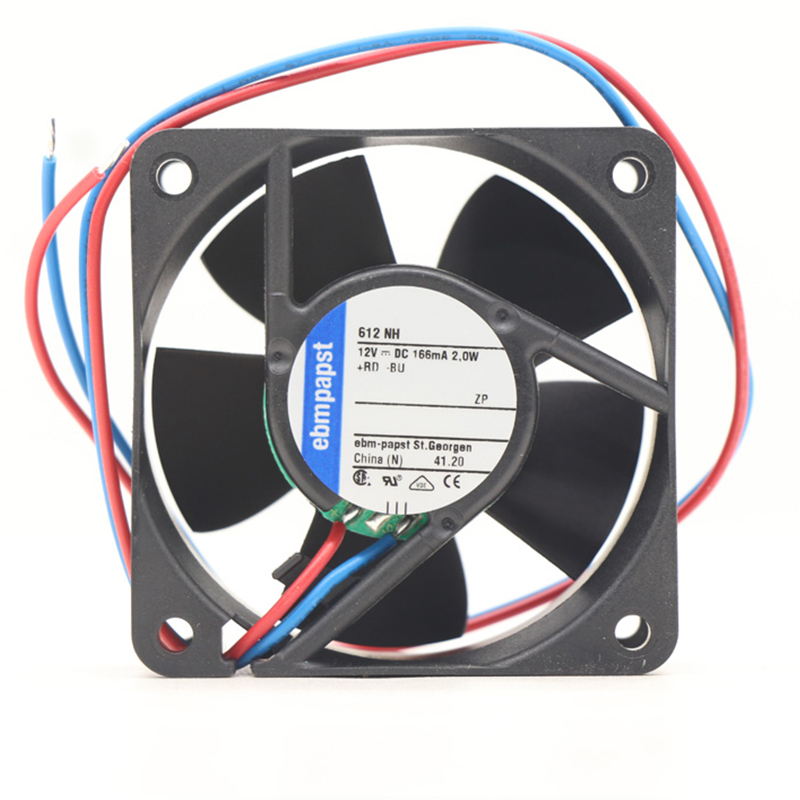 612NH | ebm-papst 12V 2W DC Axial Fan for Electronics Cooling