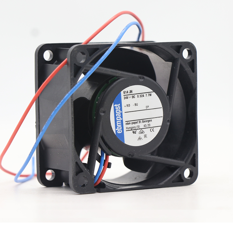 614JH | ebm-papst 24V 7.7W DC Axial Fan for Electronics Cooling