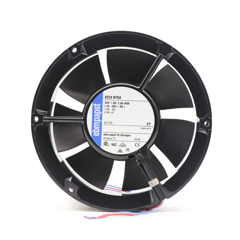 6224NTDA | ebm-papst 24V 48W DC Axial Fan for Electronics Cooling