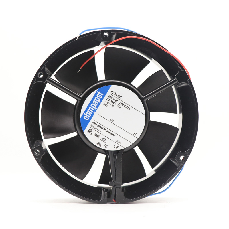 6224NU | ebm-papst 24V 15.6W DC Axial Fan for Electronics Cooling