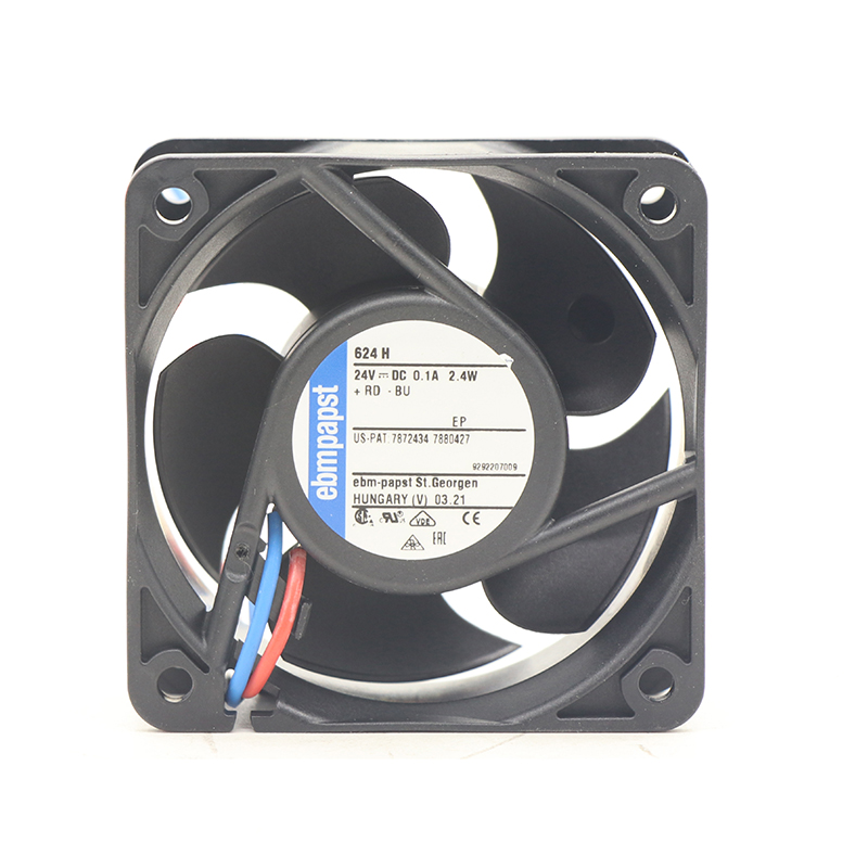 624H | ebm-papst 24V 2.4W DC Axial Fan for Electronics Cooling