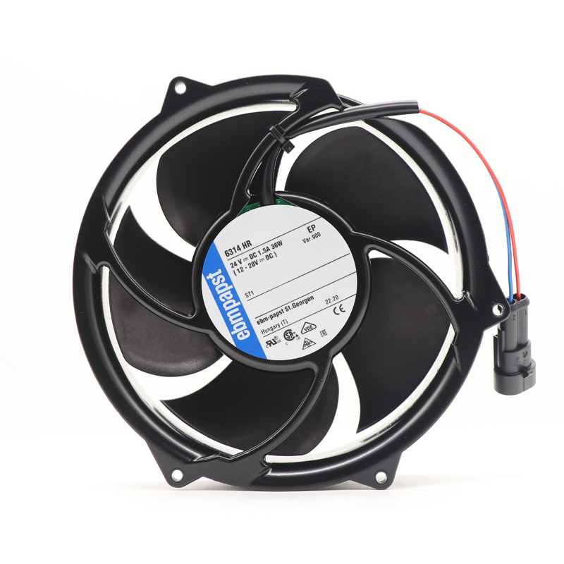 6314HR-900 | ebm-papst 24V 36W DC Axial Fan for Electronics Cooling