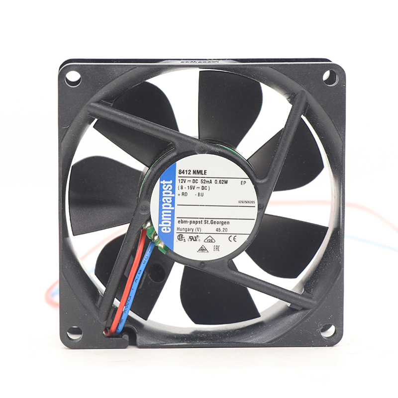 8412NMLE | ebm-papst 12V 0.62W DC Axial Fan for Electronics Cooling