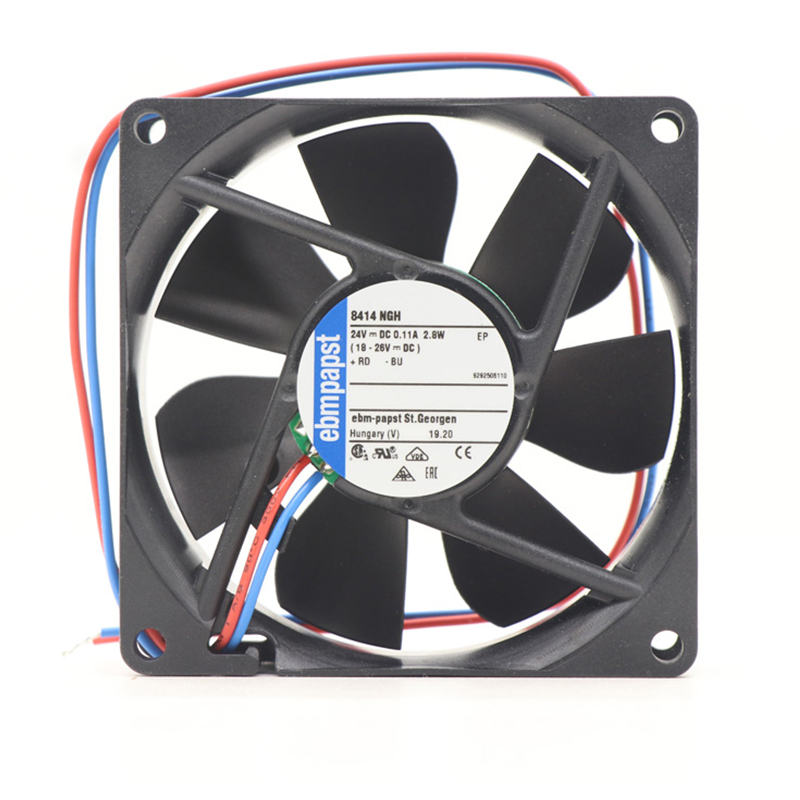 8414NGH | ebm-papst 24V 2.8W DC Axial Fan for Electronics Cooling