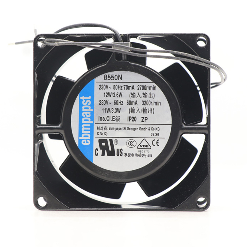 8550N | ebm-papst 230V 12W AC Axial Fan for Electronics Cooling