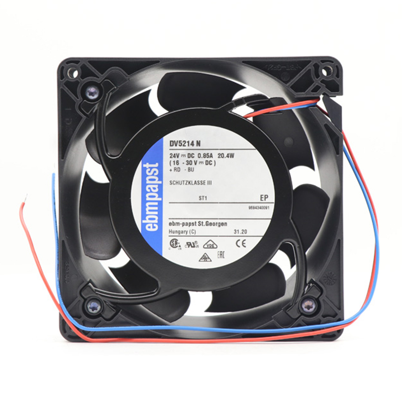 DV5214N | ebm-papst 24V 20.4W DC Diagonal Fan for Electronics Cooling