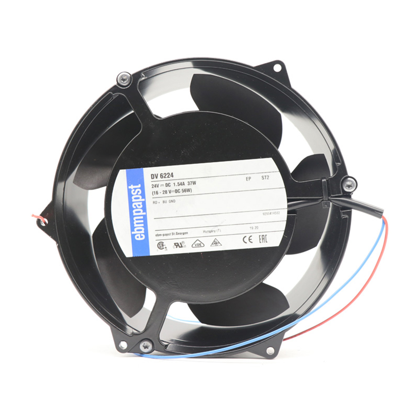 DV6224 | ebm-papst 24V 41W DC Diagonal Fan for Electronics Cooling
