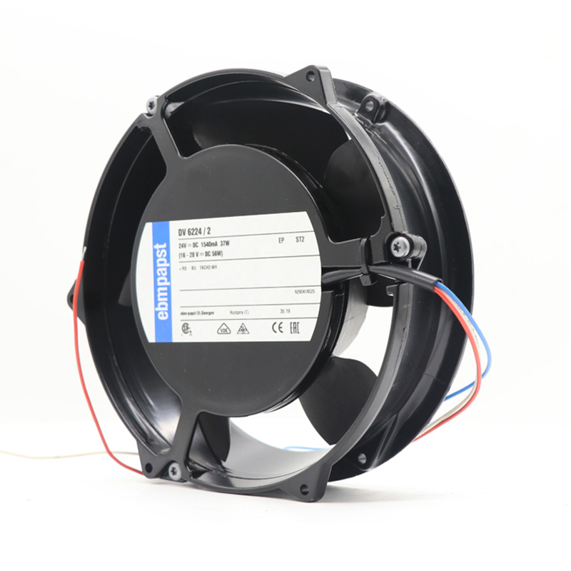 DV6224/2 | ebm-papst 24V 37W DC Diagonal Fan for Electronics Cooling