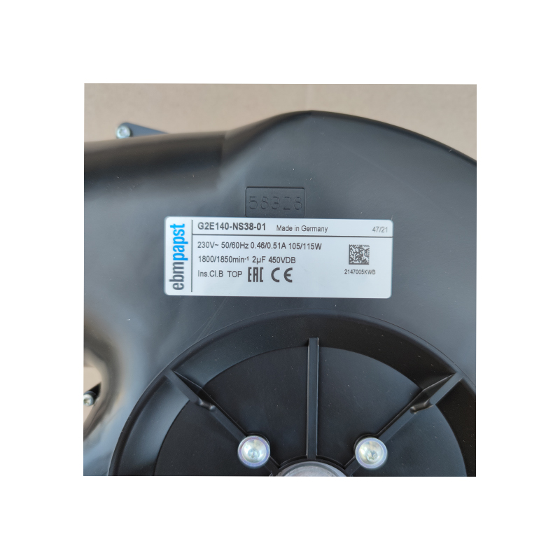 G2E140-NS38-01 | ebm-papst 230V 105W AC Centrifugal Blower for Emergency Vehicles