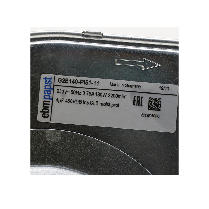 G2E140-PI51-11 | ebm-papst 230V 180W AC Centrifugal Blower for Electric Drives
